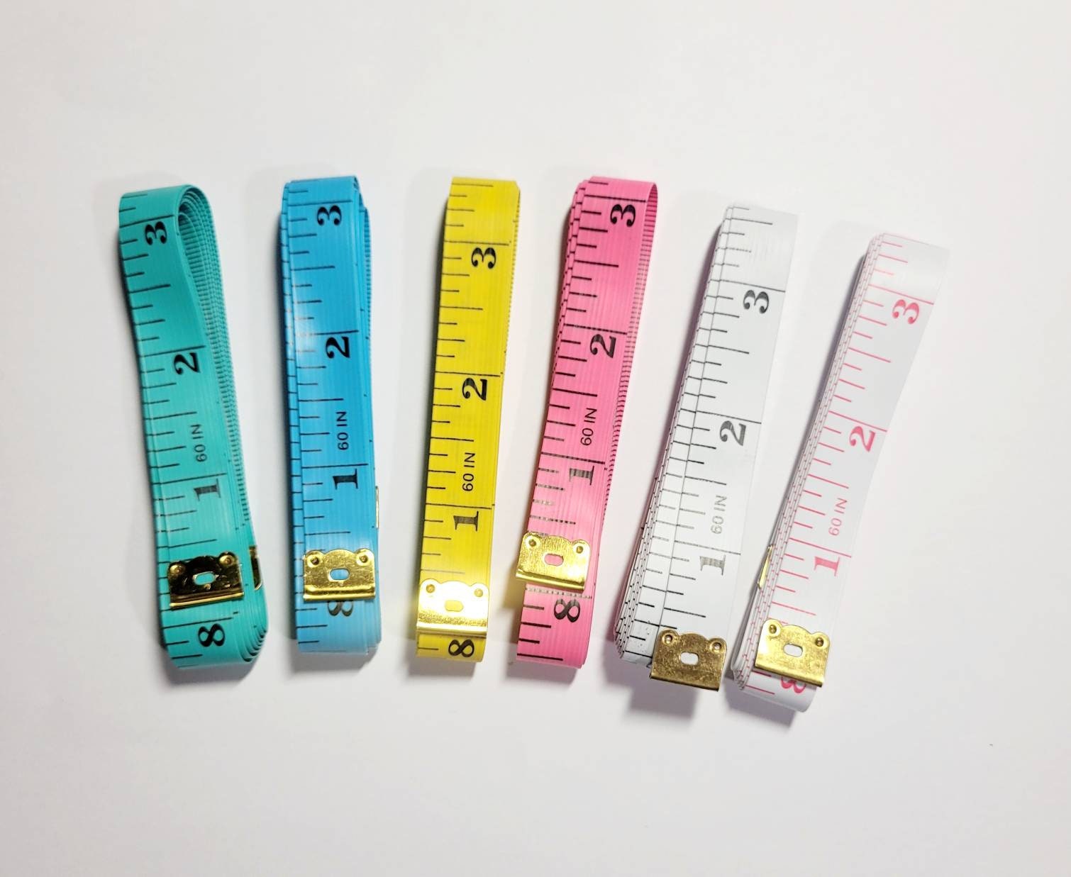 Unique Bargains 1.5M 60 Blue Soft Plastic Flexible Ruler Measure Tape for  Sewing Tailor 