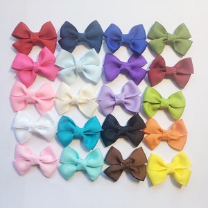 Raw Silk Bow/ Silk Hair Bow/ Toddler Bow Clip/ Silk Newborn Headband Bow/  Blue Silk Bow/ Pink Bow Silk/ Newborn Bow 