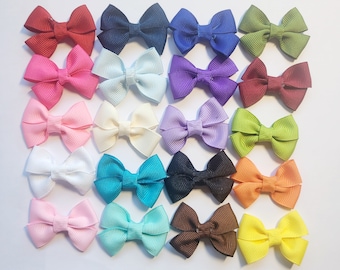 Choose Your Own Baby Bow Bundle, Your Choice VELCRO® Bow Bundle, Satin OR Grosgrain Bows
