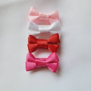 Infant Baby Bows with VELCRO® Brand Hook and Loop Fastener Hair Bows| Baby Shower Gift|  Baby Girl Bows, Ribbon Hair Bows for Babies