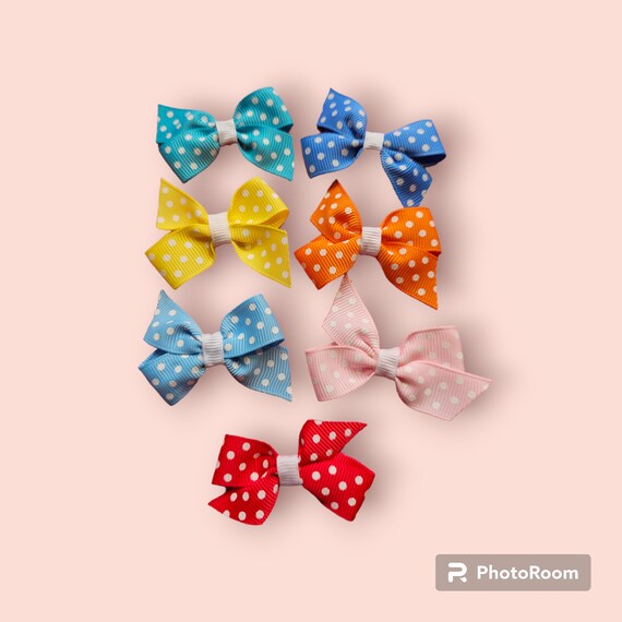 Choose Your Colors Pinwheel Hair Barrettes With VELCRO Brand Hook and Loop Fastener Baby Shower Gift Baby Girl Hair Pinwheel Barrettes Etsy