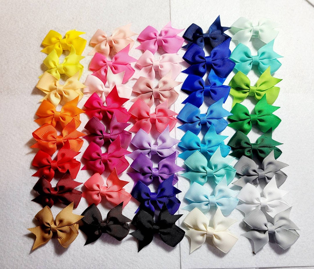 Choose Your Own Baby Bow Set, VELCRO Baby Bows, Mini Alligator Clip