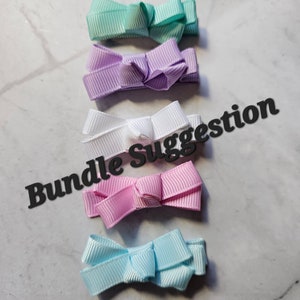 Choose Your Own Baby Bow Bundle, Velcro Baby Bow Bundle, Alligator Clip Bow Bundle image 7