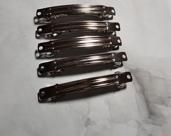 French Clasp Clip 5pk, Hair Barrette Blanks for Bows