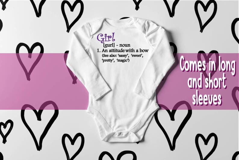 Baby Tshirt Onesie® Definition of a Girl Baby Clothing Etsy