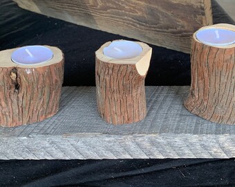3 Stump tea light