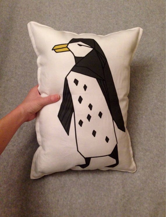 Penguin pillow panel penguin fabric cut Yeti Throw Pillow Is So Soft and Cute