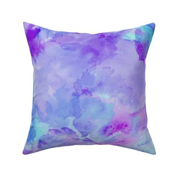 PURPLE water color CUSHION Custom size Cushion pillow decor | Etsy