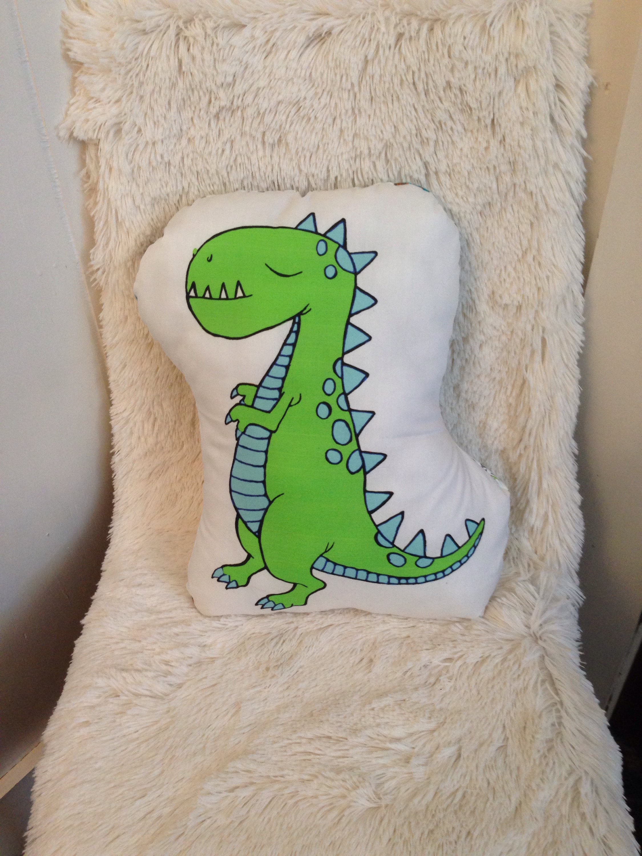 dinosaur plush pillow