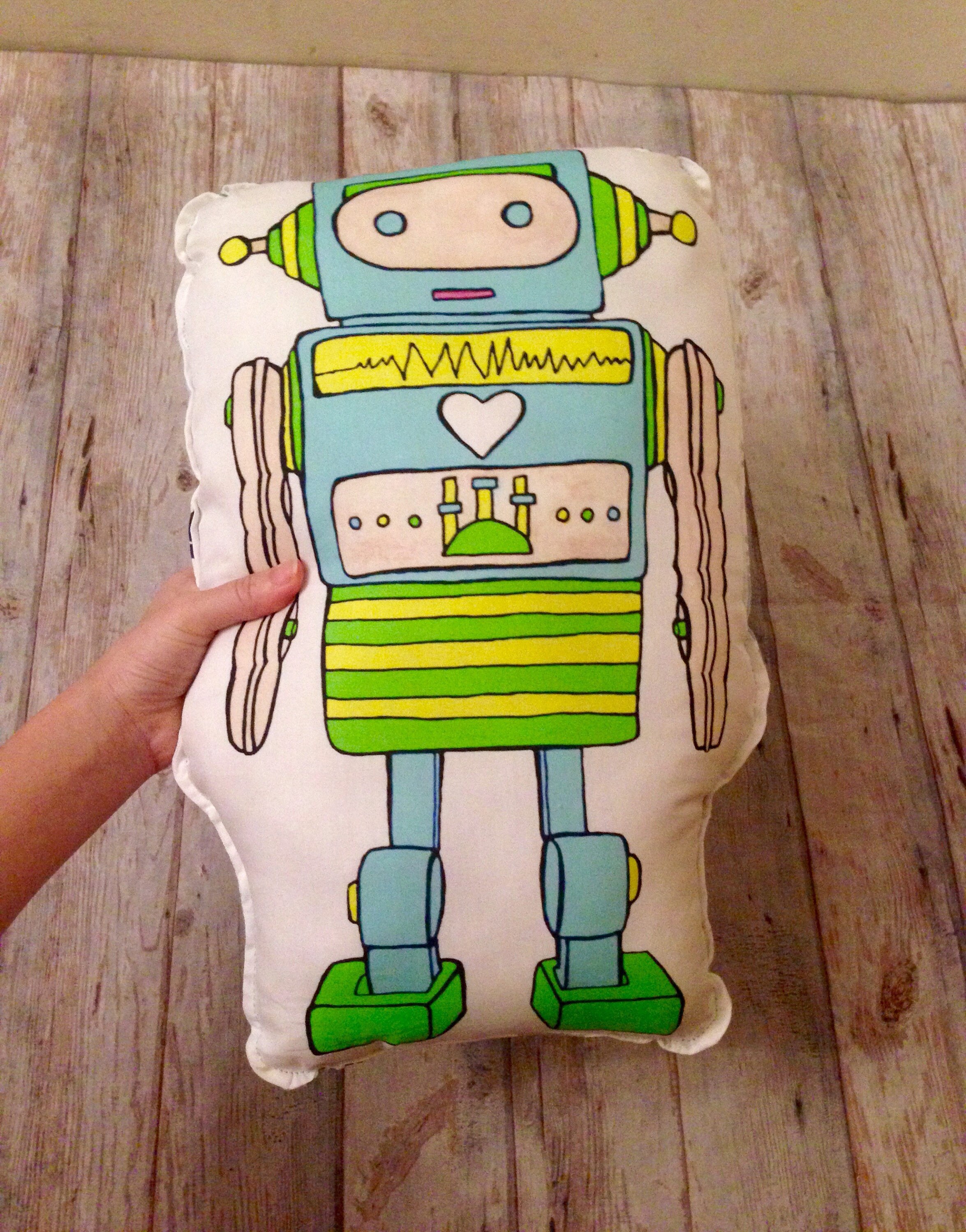 Robot plush kit diy kits doll making kit pillow panel Etsy