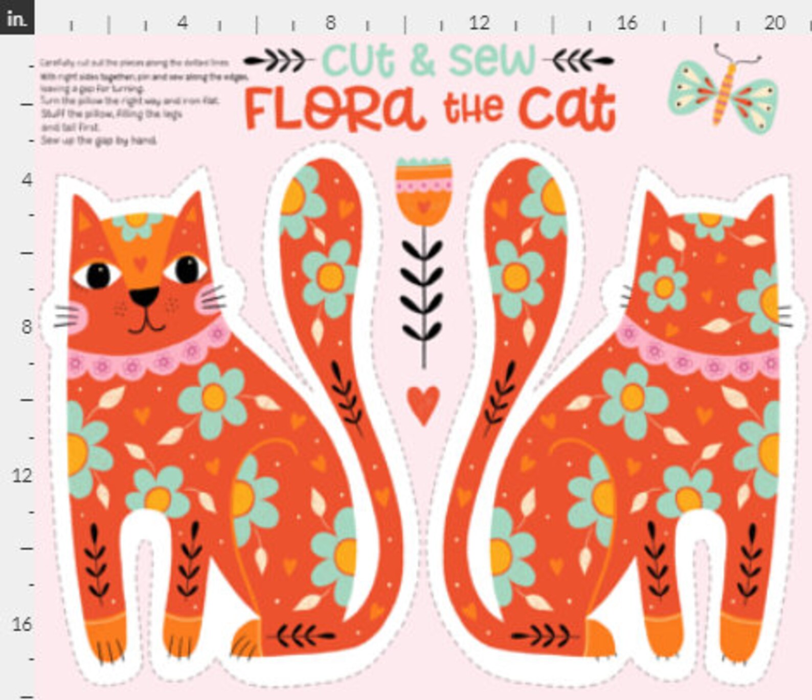 how to sew a cat plush