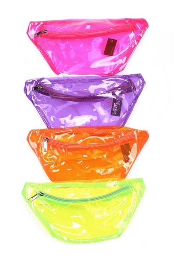 neon clear fanny pack