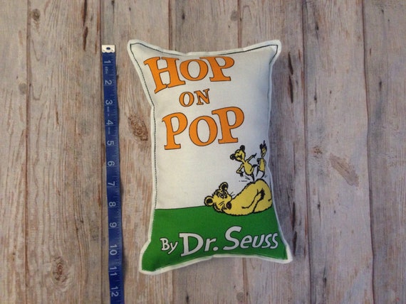 Hop On Pop Fabric Panel Dr Seuss Pillow Fabric Dr Seuss Etsy