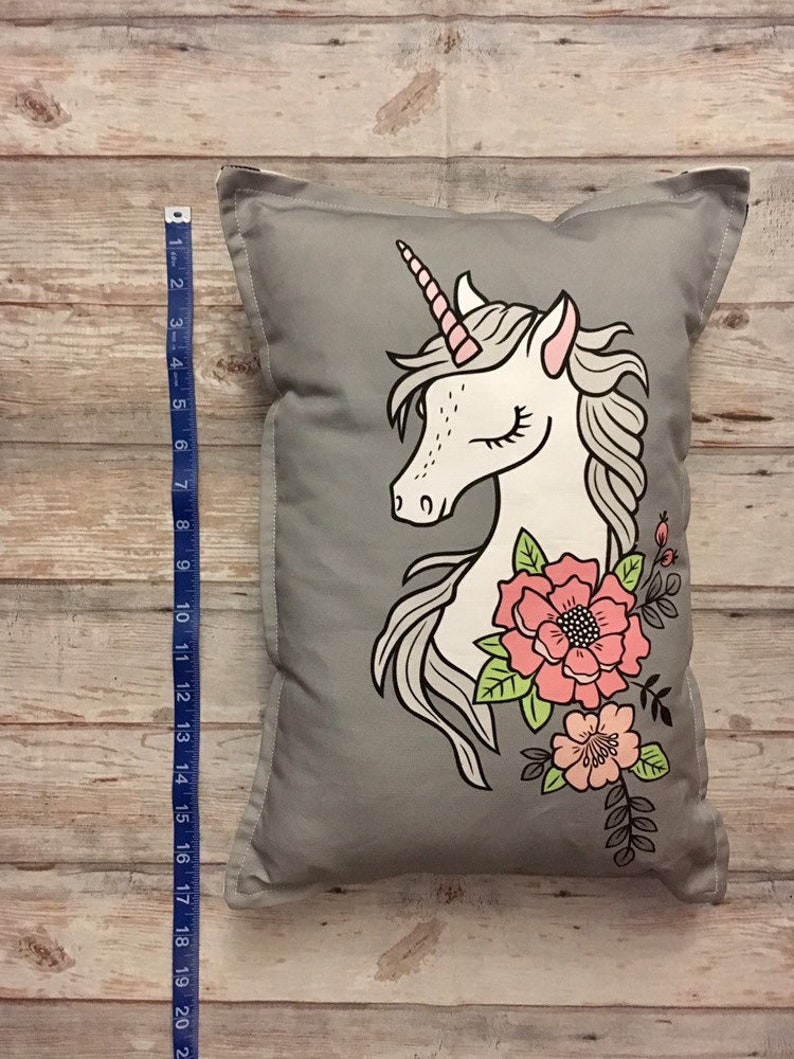 Unicorn fabric panel Unicorn pillow fabric Unicorns cushion Etsy