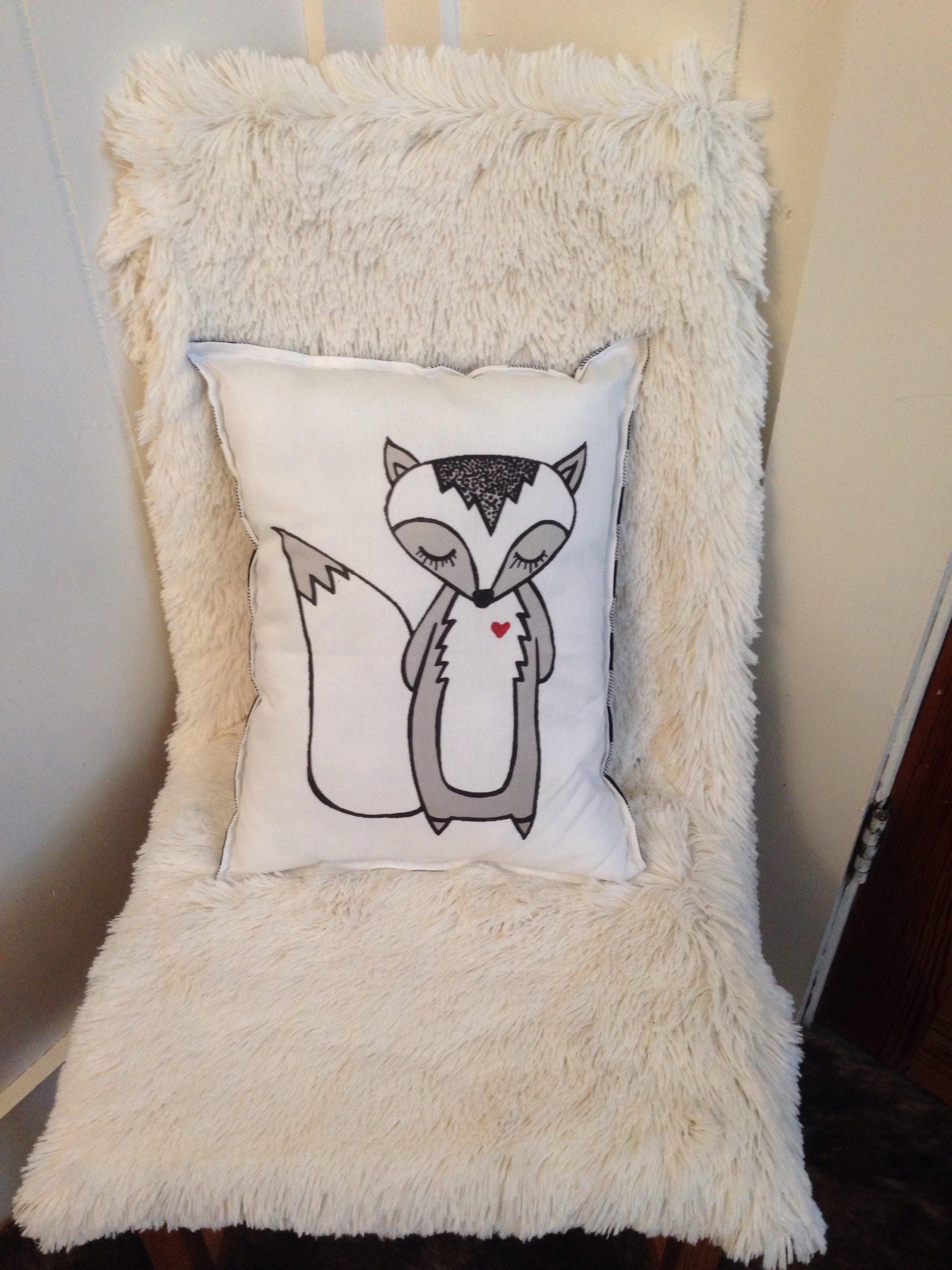 Skunk pillow Skunk cushion skunk throw pillow woodland Etsy