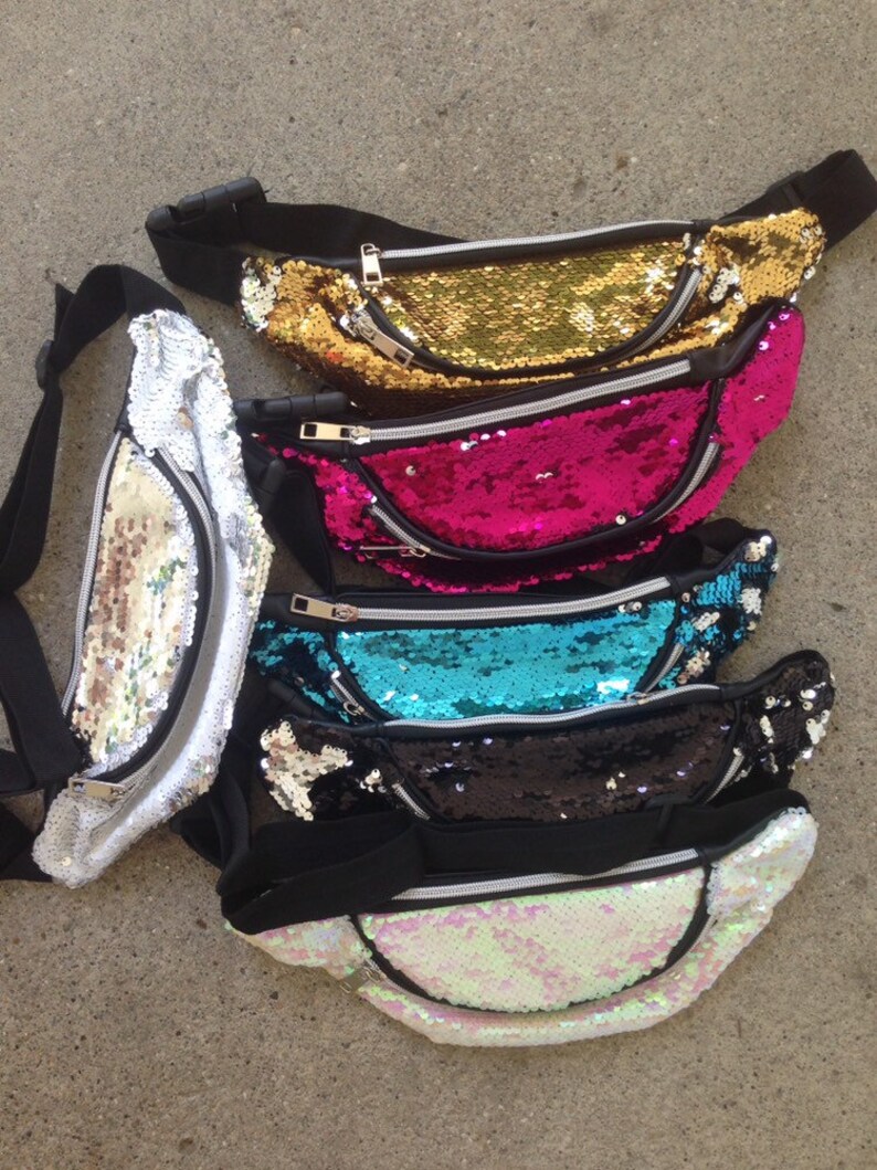 SEQUINED fanny pack sequins belt bag BRIDE SQUAD hip bag Etsy