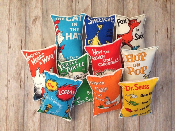 Yertle The Turtle Pillow Dr Seuss Softie Kids Room Pillow Etsy