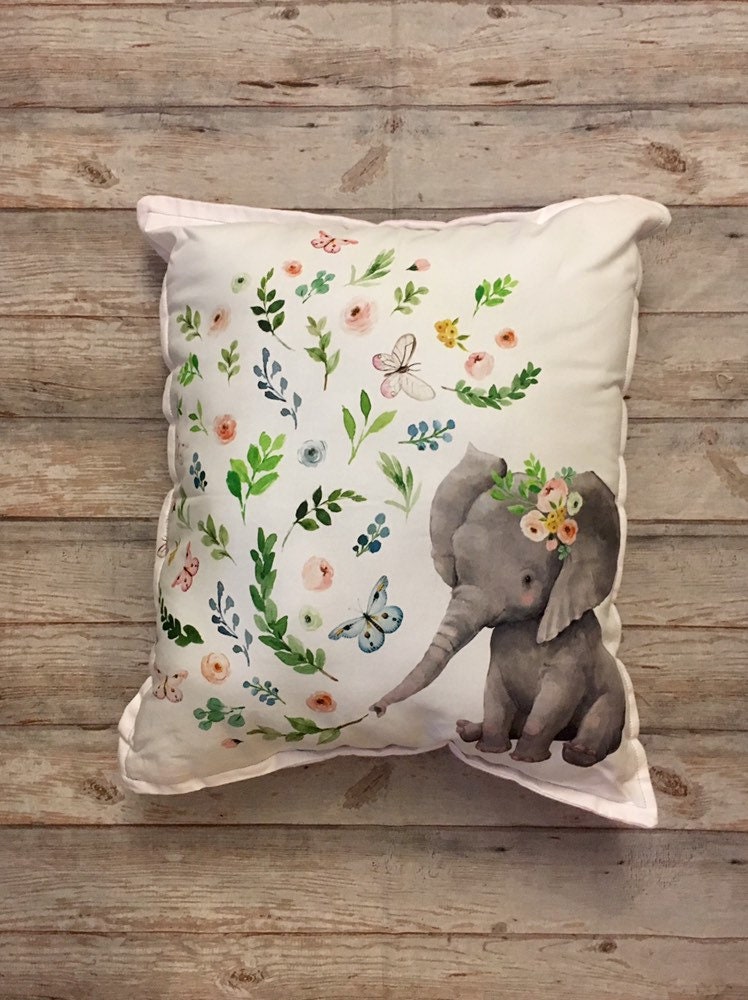 Elephant pillow elephant cushion baby elephant softies kids Etsy
