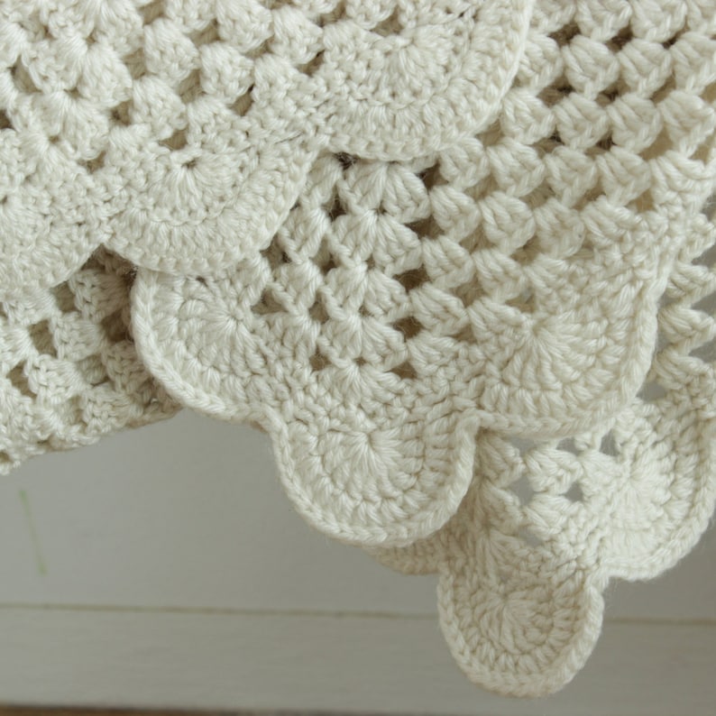 cozy vintage wool blanket cabin home decor Antique warm crocheted blanket wool duvet handmade wool throw off white shabby rustic