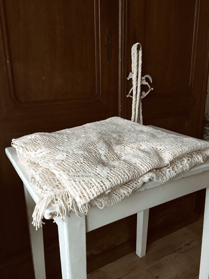 Fabulous Antique Lace Curtain Exquisite Hand Made Lace Etsy