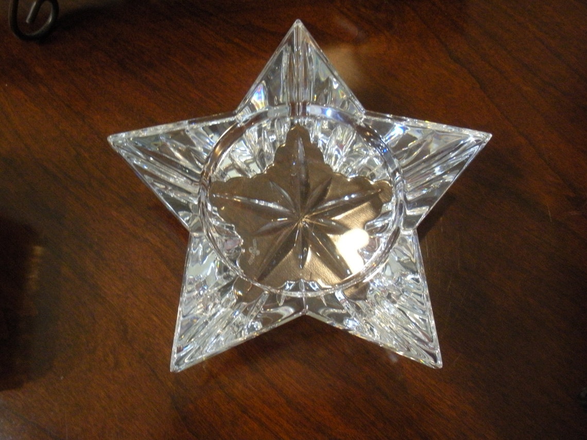 Waterford Crystal Star Piller Candelabro Irlanda 108045 RARE Etsy España