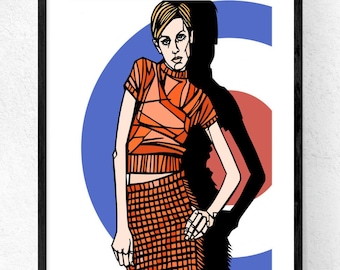 Twiggy  Art Print | Fashion Model Swinging Sixties  London print Twiggy Poster