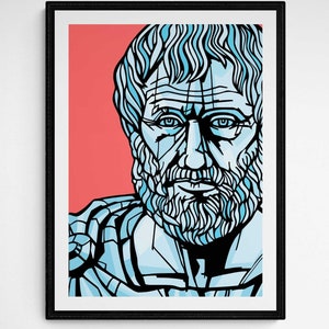 ARISTOTLE Personalised Print, Add your favourite quote,  customised print, Greek philosophers, Philosophers Wall decor, Available in 3 sizes