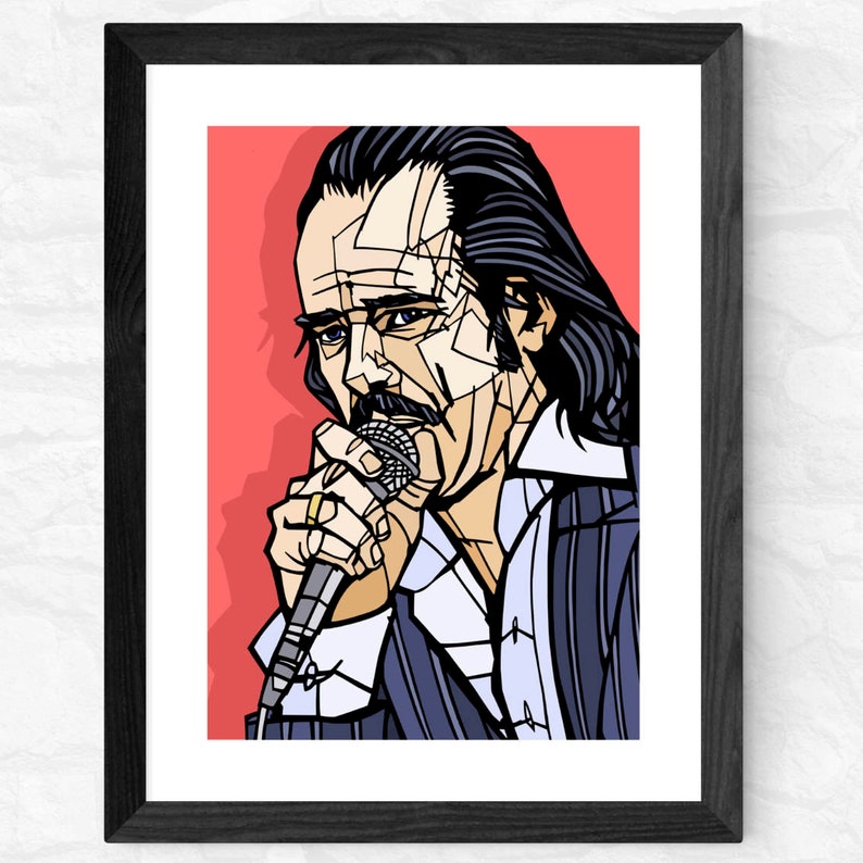 Pop Art Print Music Print Nick Cave Print Nick Cave and The Bad Seeds Art print