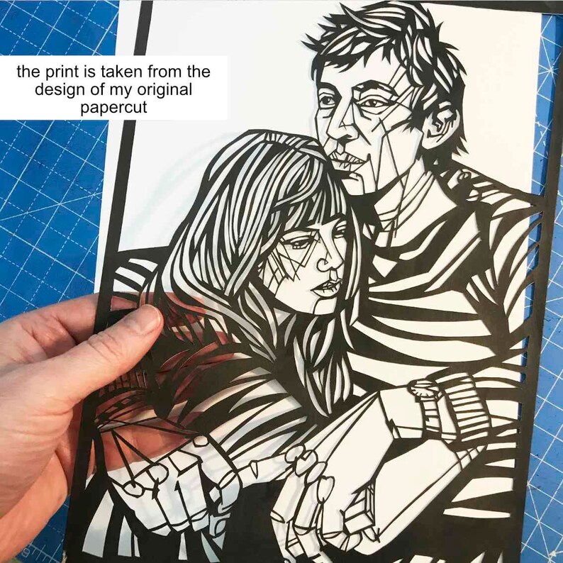 Serge Gainsbourg Jane Birkin Art print Birkin and Gainsbourg Pop Art Print