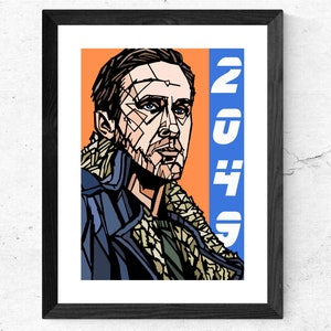 Blade Runner 2049 Art print Typography Print Ryan Gosling | Etsy