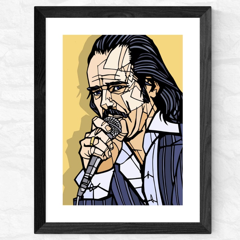 Pop Art Print Music Print Nick Cave Print Nick Cave and The Bad Seeds Art print