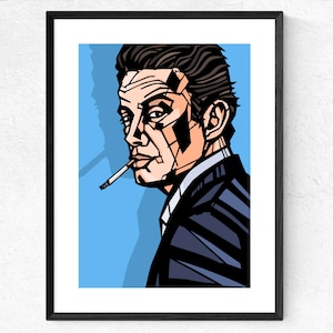 LENNY BRUCE Print, American icons art print, Available in 3 sizes, Fits standard frame size, Cult figures, home decor wall art