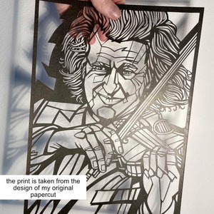 Andre Rieu Art print, archival quality inks and paper, Violinist, Conductor, Orchestral music, Classical music, André Rieu image 2