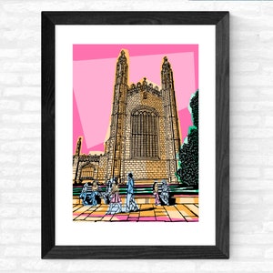 King's College Chapel Cambridge Print - King's Parade Cambridge