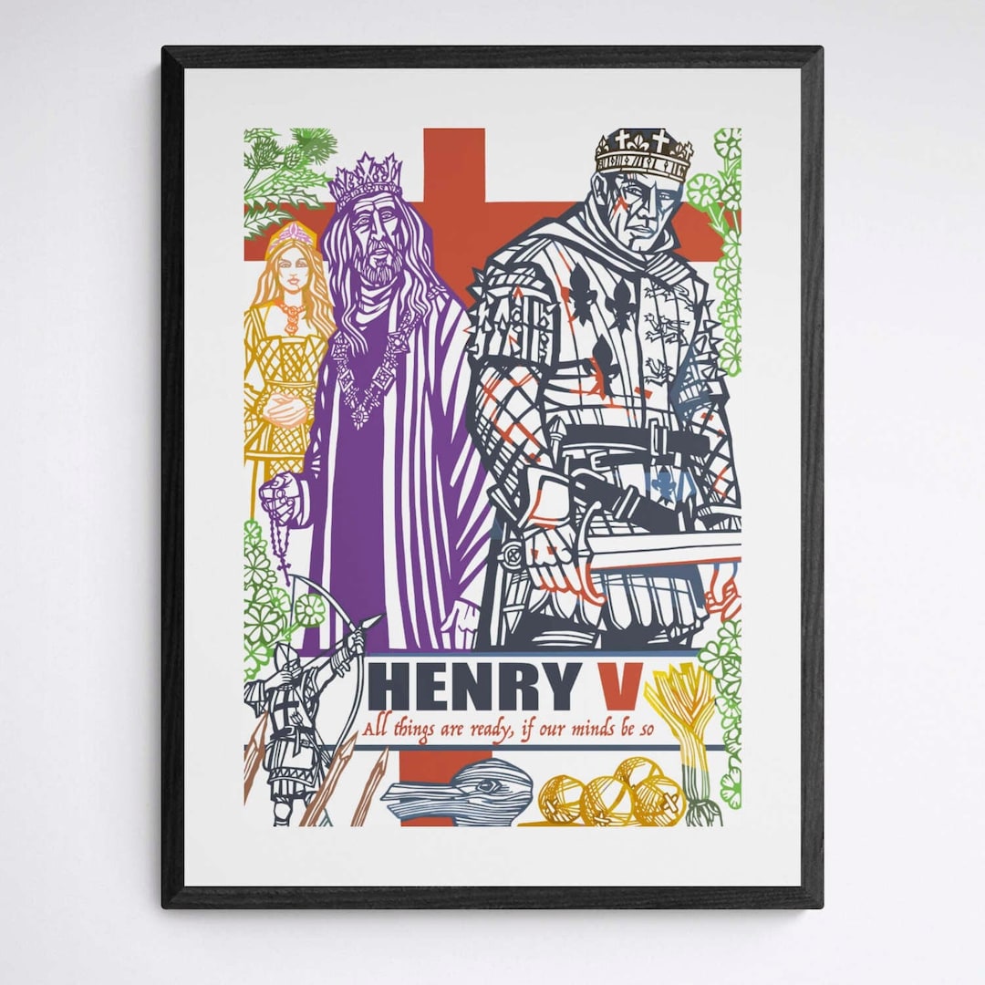 HENRY V Print, William Shakespeare Archival Quality Prints ...