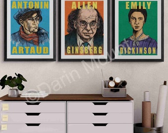 アレン・ギンズバーグのプリント、ギンズバーグの詩の引用、3つの