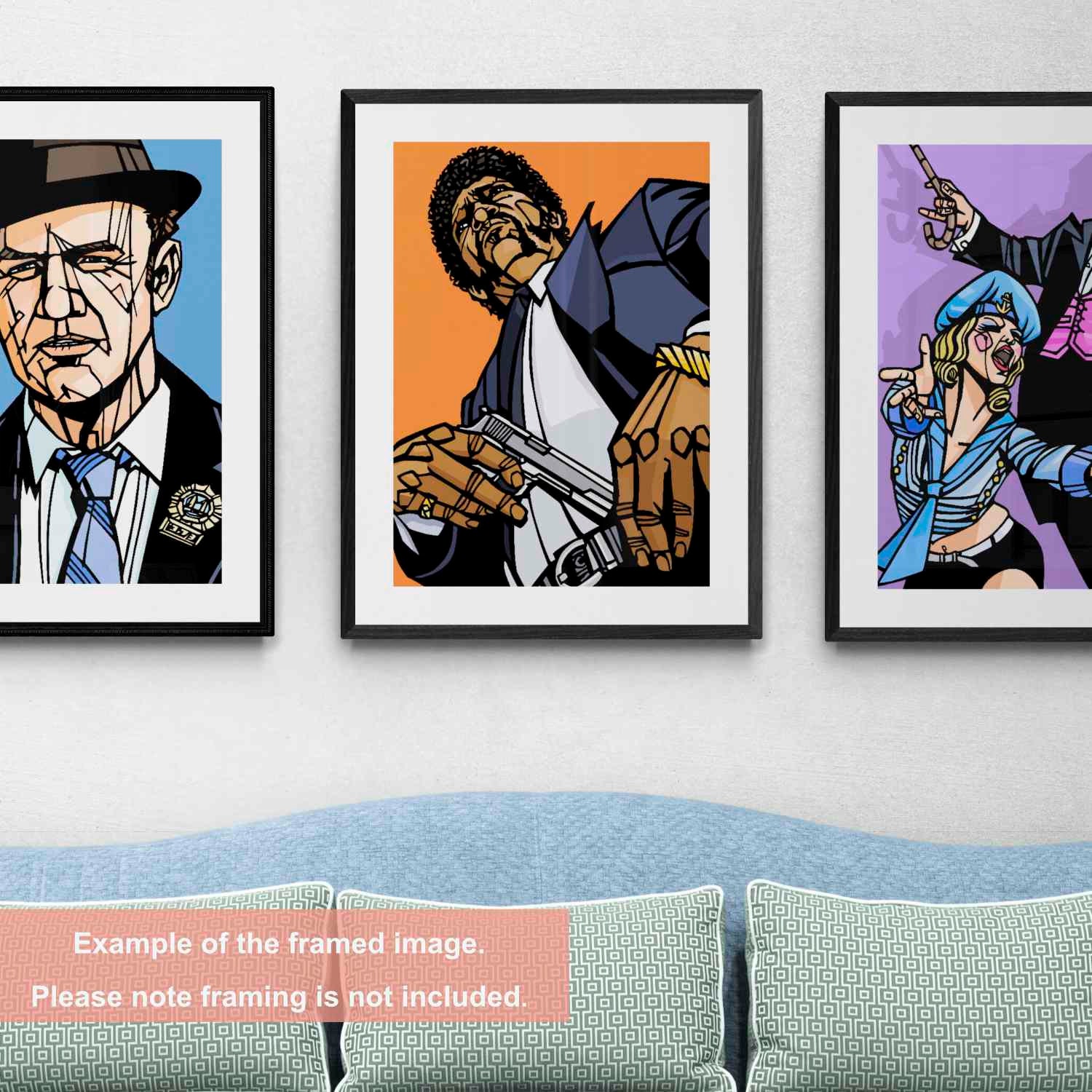 Pulp Fiction Print, Jules Winnfield Wall Art, Samuel L Jackson, Quentin  Tarantino Movie, John Travolta Uma Thurman, Available in 3 Sizes - Etsy