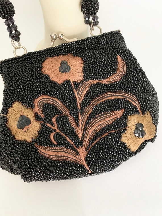 Sweet Little Beaded and Embroidered Evening Bag - image 3