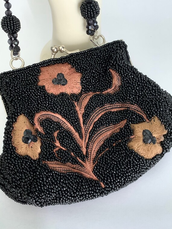 Sweet Little Beaded and Embroidered Evening Bag - image 4