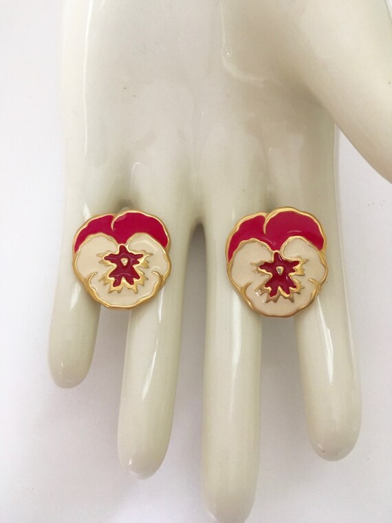 Pansy Earrings