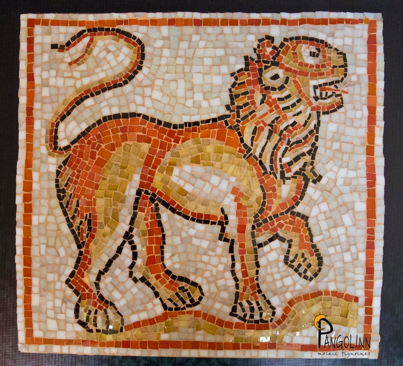 Mosaic Wall Art Hanging Stained Glass Panel Decor Lion Home Roman - Stained Glass Mosaic Wall Art Mosaic Wall Art Hanging Stained Glass Panel Decor Lion Home Roman - Stained Glass Mosaic Wall Art