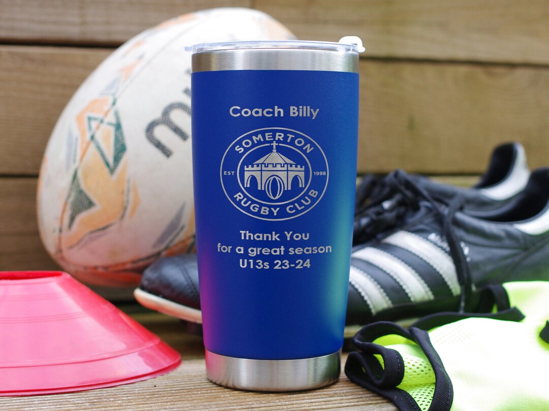 Rugby Club Coach Gift, End of Season Thank You or Leaving. Engraved ...