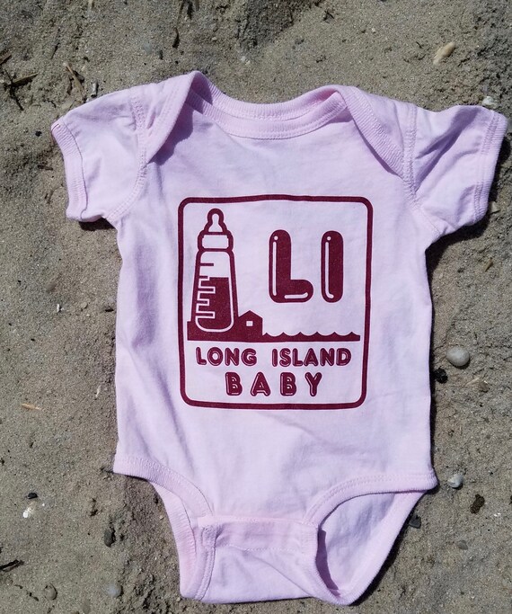 Long Island Baby Onesie Logo Pink. Boy Onesie | Ba