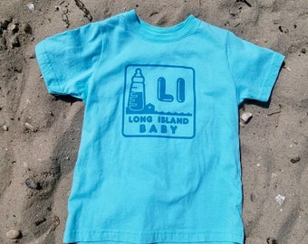 Long Island Baby Logo T-Shirt Teal