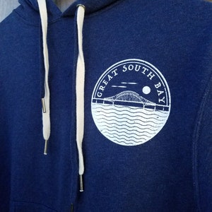 Unisex Great South Bay hoodie Navy image 2