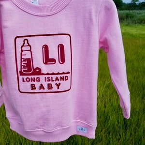 Long Island Baby Logo sweatshirt pink image 1