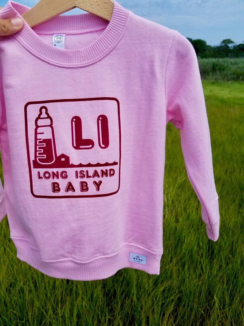 Long Island Baby Logo sweatshirt pink image 1