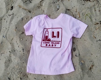 Long Island Baby Logo T-Shirt Pink