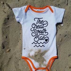 The Great South BAE onesie. Boy Onesie Baby Girl Onesie Long Island Onesie Great South Bay image 4