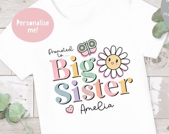 Big Schwester T-Shirt, Big Schwester oben, Schwangerschaftansage, Big Sis oben, Big Sis Shirt, Big Schwester T-shirt, kleine Schwester T-shirt, Mädchen T-shirt